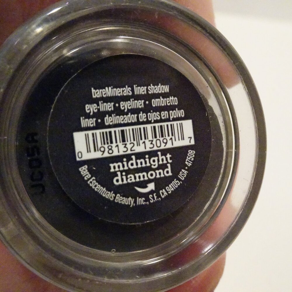 i.d. bareMinerals Liner Shadow Loose Powder MIDNIGHT DIAMOND  .02 oz .57 g NEW